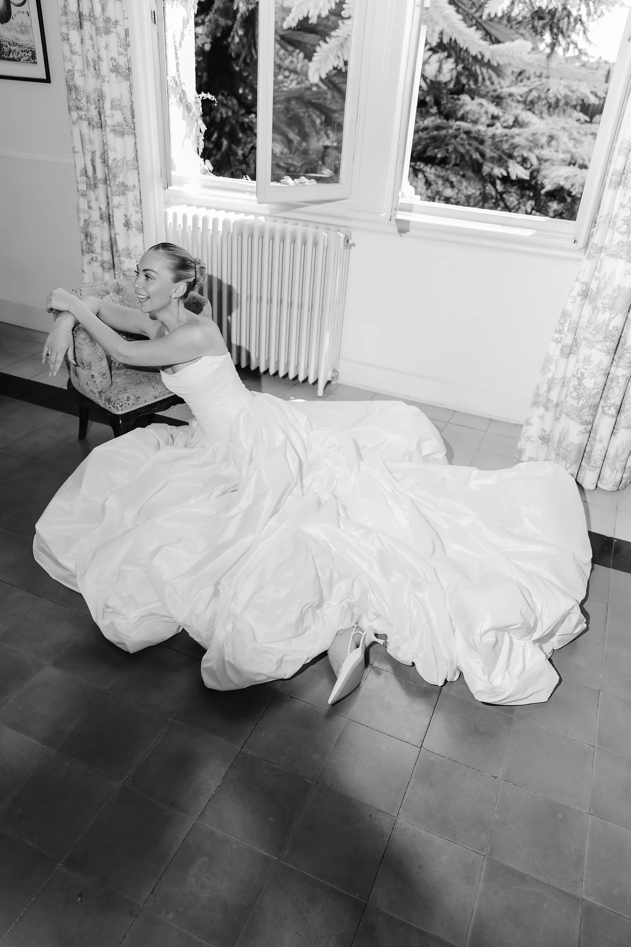 A quiet bridal portrait before the day begins