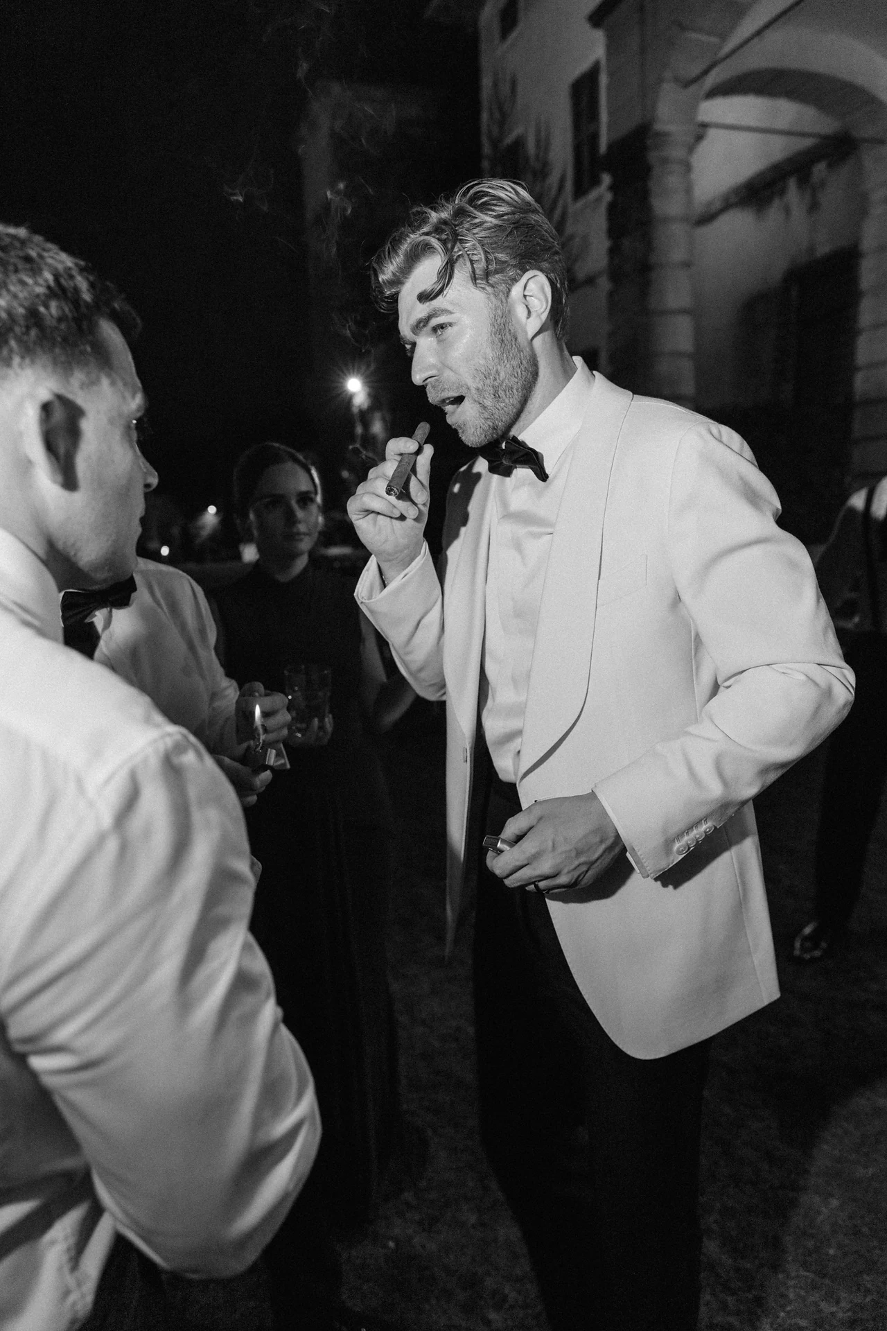 The groom in the final hours of the dance floor